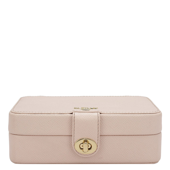 Franzy Leather Jewellery Case - Blush