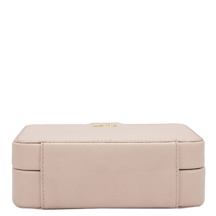 Franzy Leather Jewellery Case - Blush