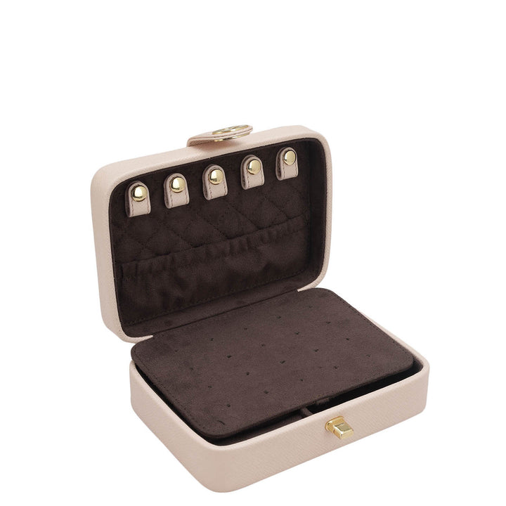 Franzy Leather Jewellery Case - Blush