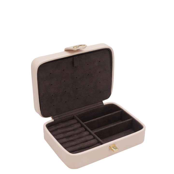 Franzy Leather Jewellery Case - Blush