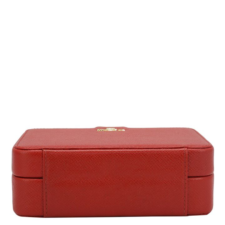Franzy Leather Jewellery Case - Red