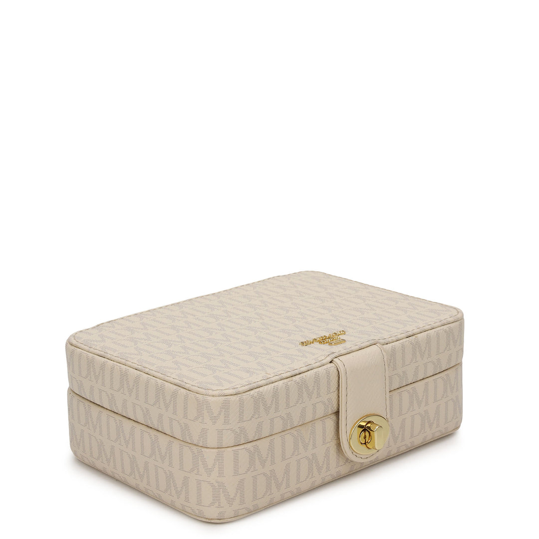 Monogram Jewellery Case - Marshmallow