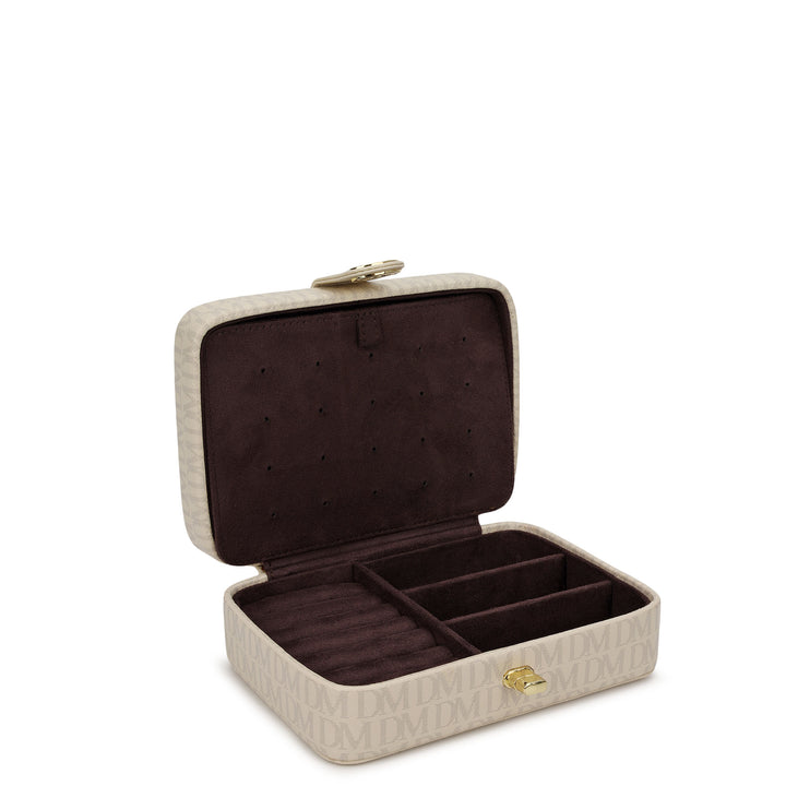 Monogram Jewellery Case - Marshmallow