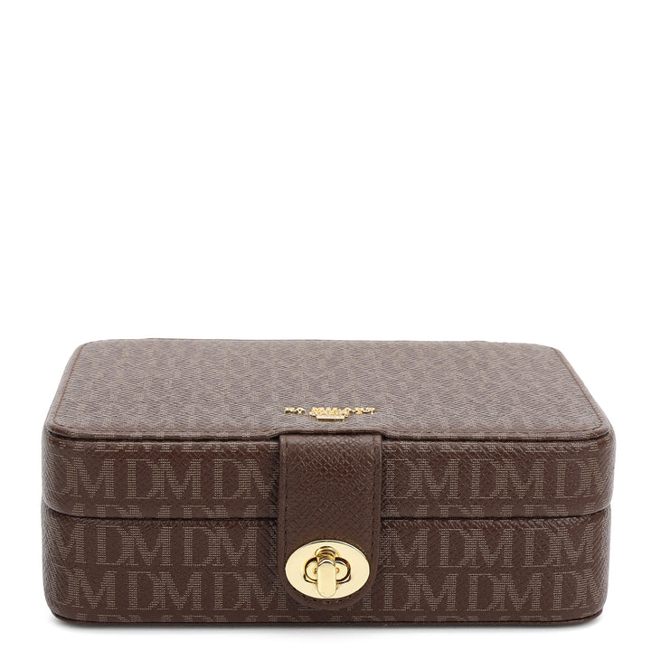 Monogram Jewellery Case - Walnut