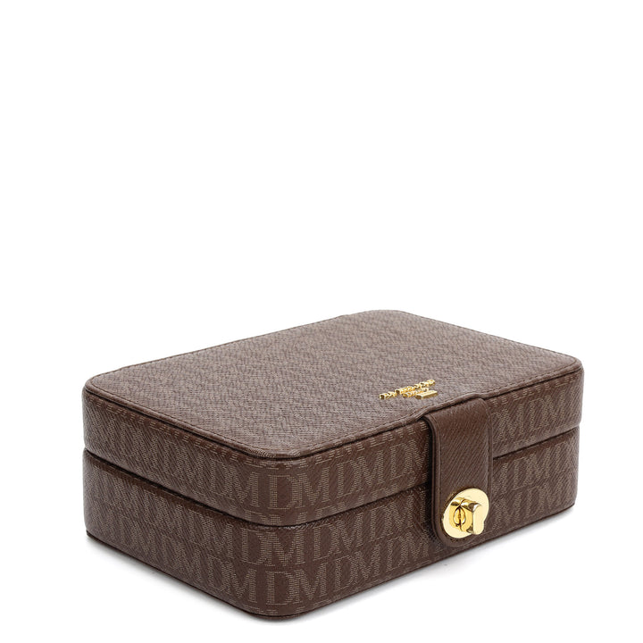Monogram Jewellery Case - Walnut