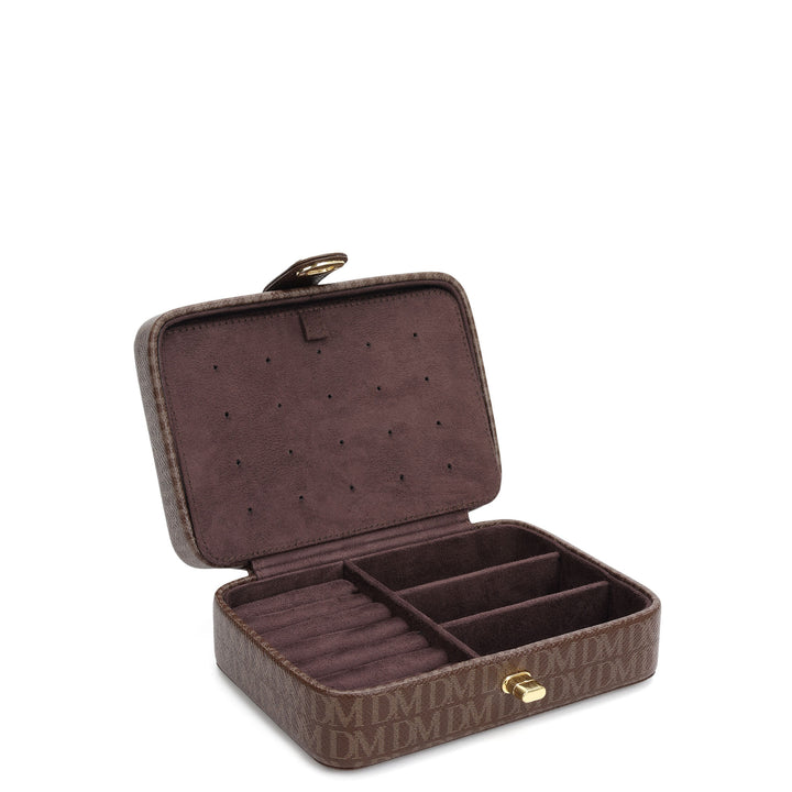 Monogram Jewellery Case - Walnut