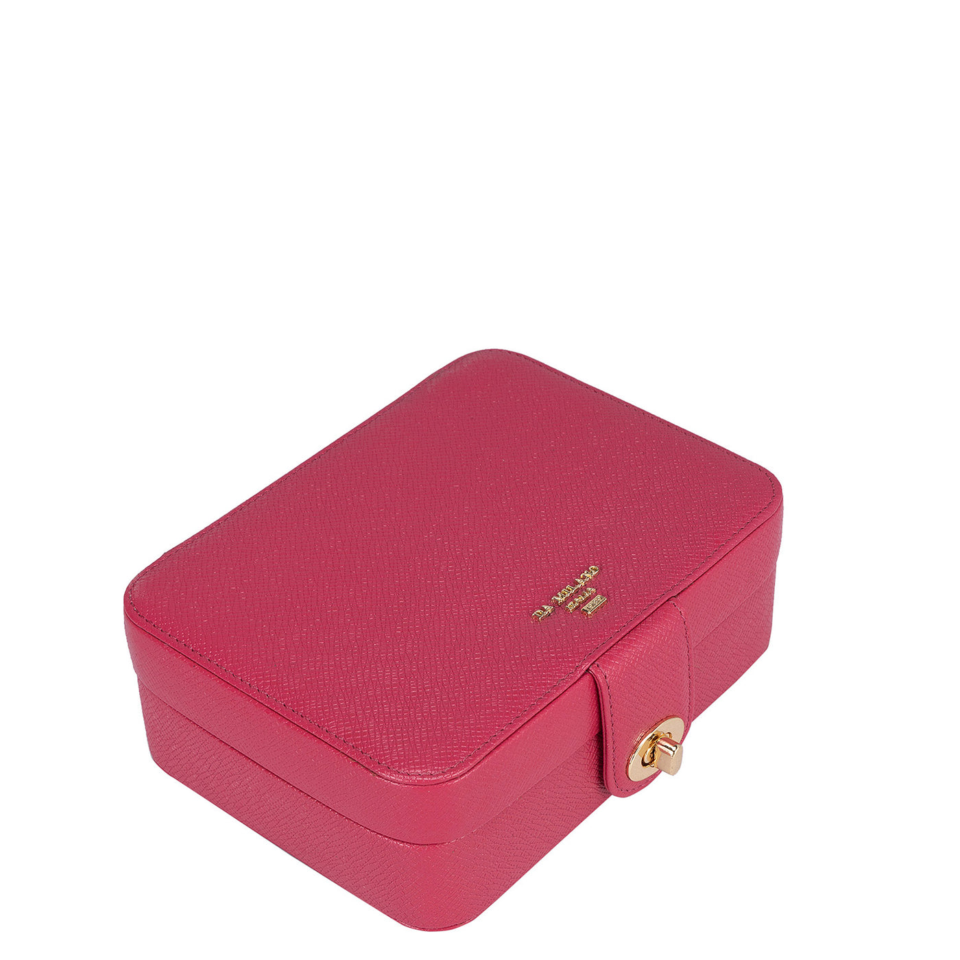 Franzy Leather Jewellery Case - Hot Pink