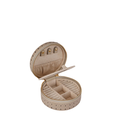 Pun Leather Jewellery Case - Ivory