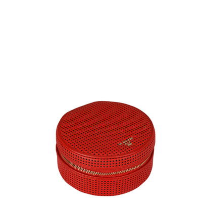 Pun Leather Jewellery Case - Red