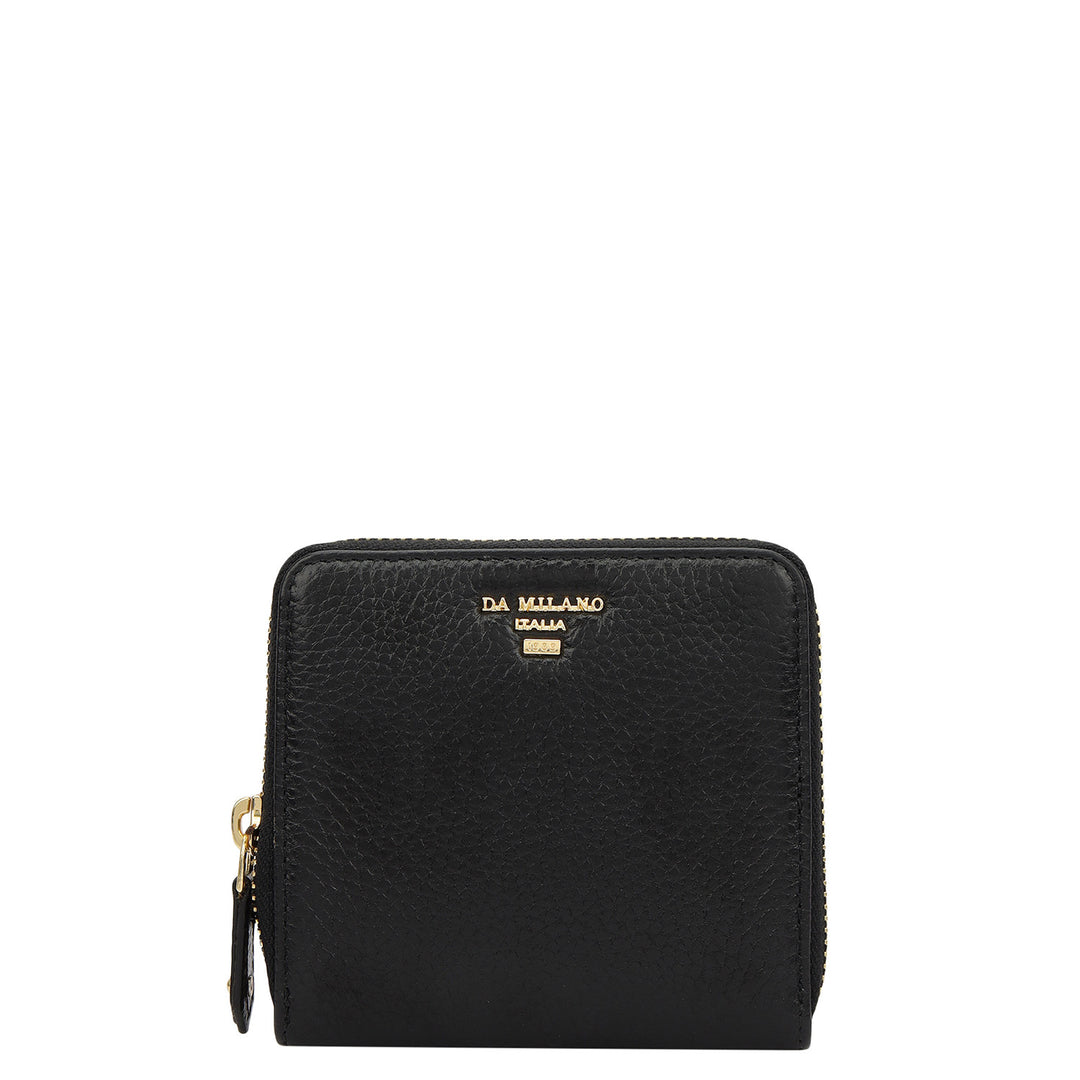Wax Leather Jewellery Case - Black