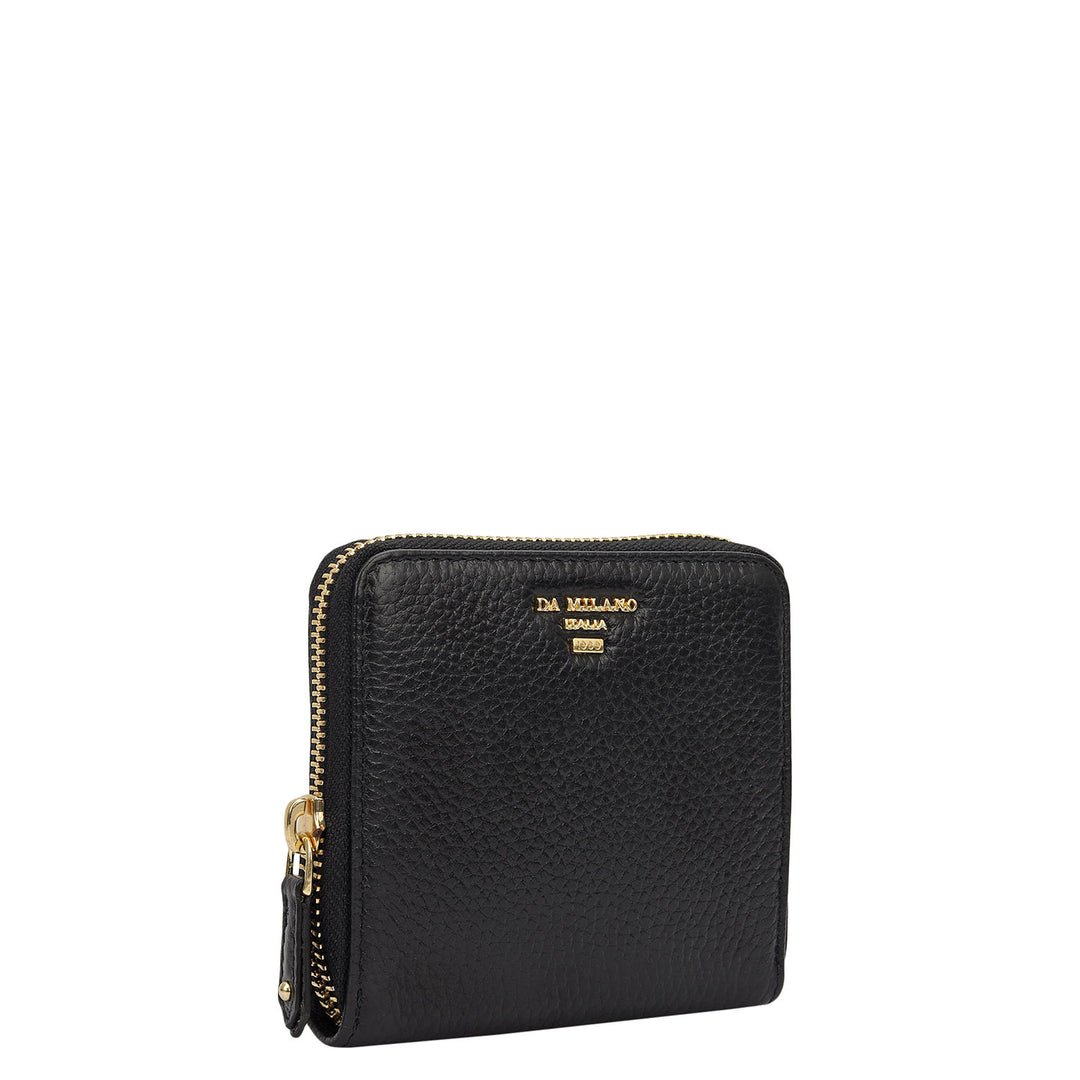 Wax Leather Jewellery Case - Black