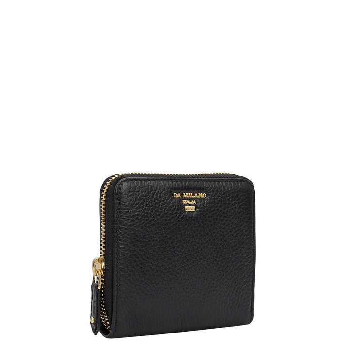 Wax Leather Jewellery Case - Black