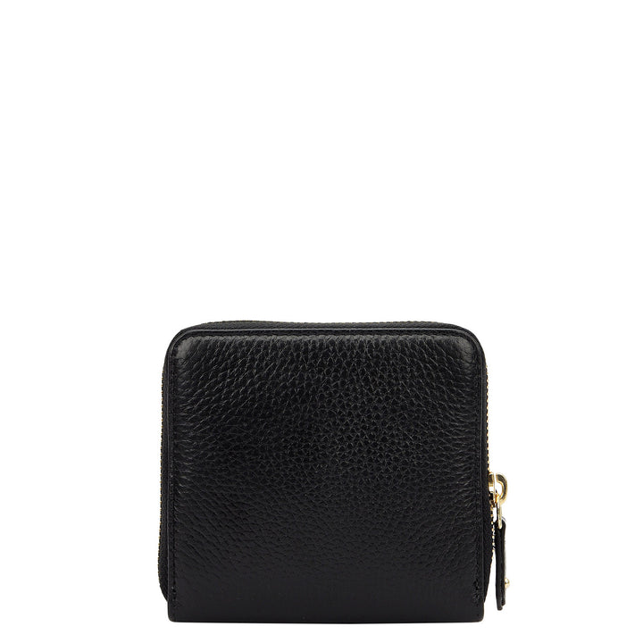 Wax Leather Jewellery Case - Black