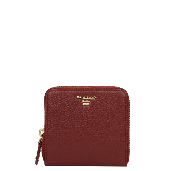 Wax Leather Jewellery Case - Cherry