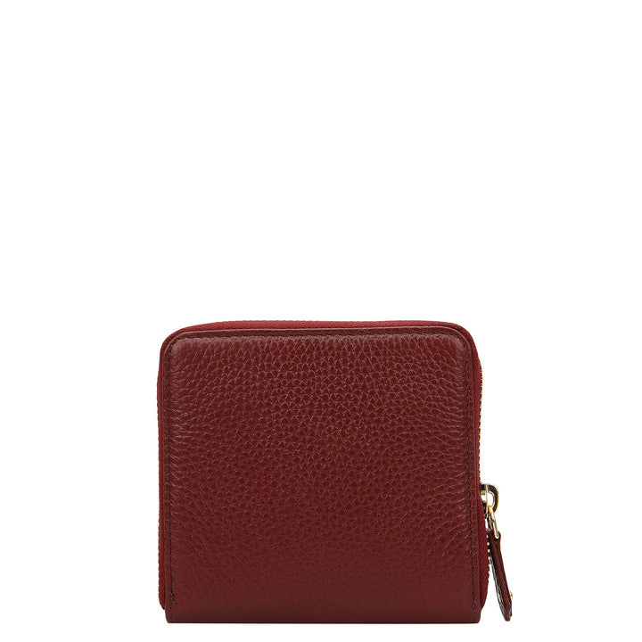 Wax Leather Jewellery Case - Cherry