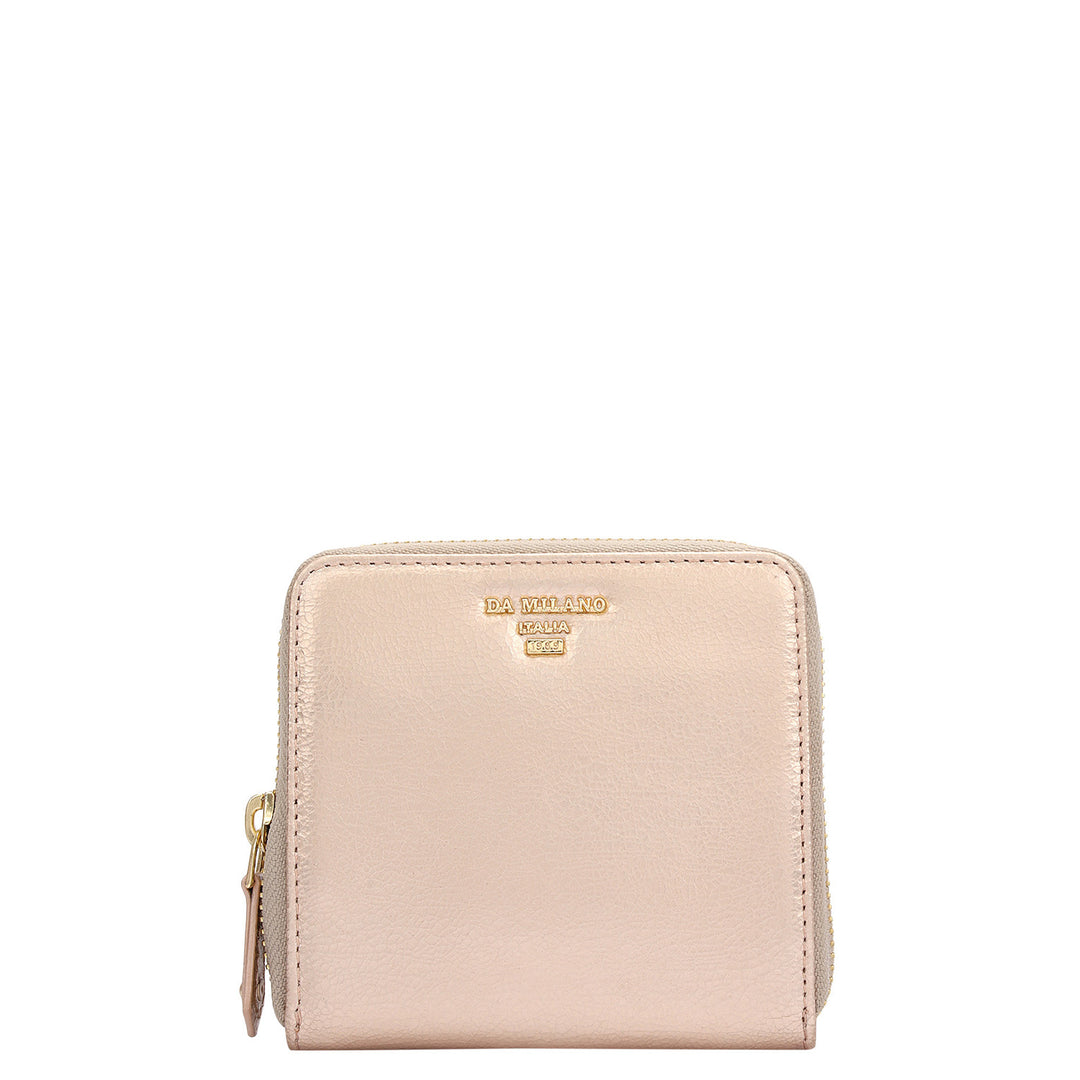 Metallic Leather Jewellery Case - Rose Gold