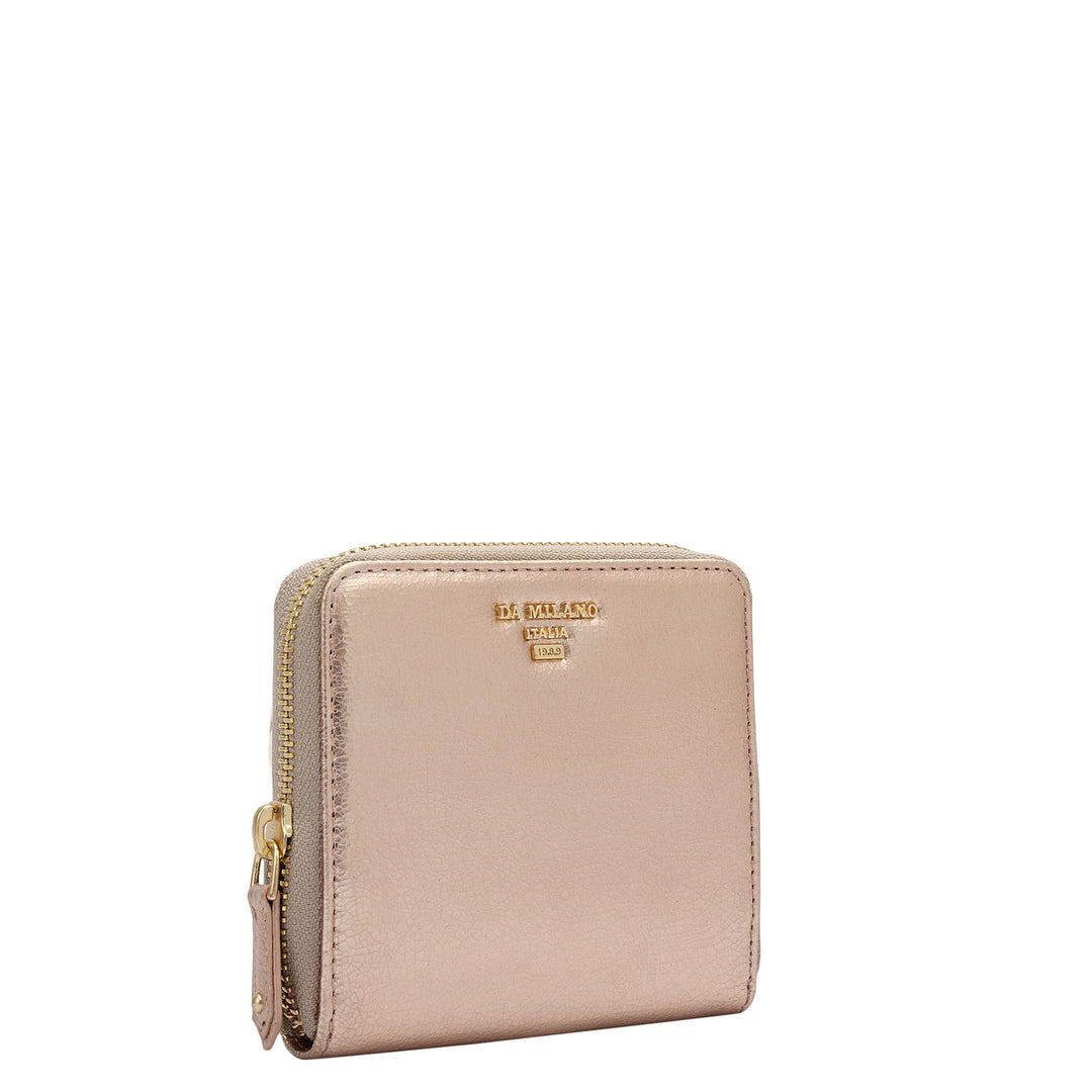 Metallic Leather Jewellery Case - Rose Gold