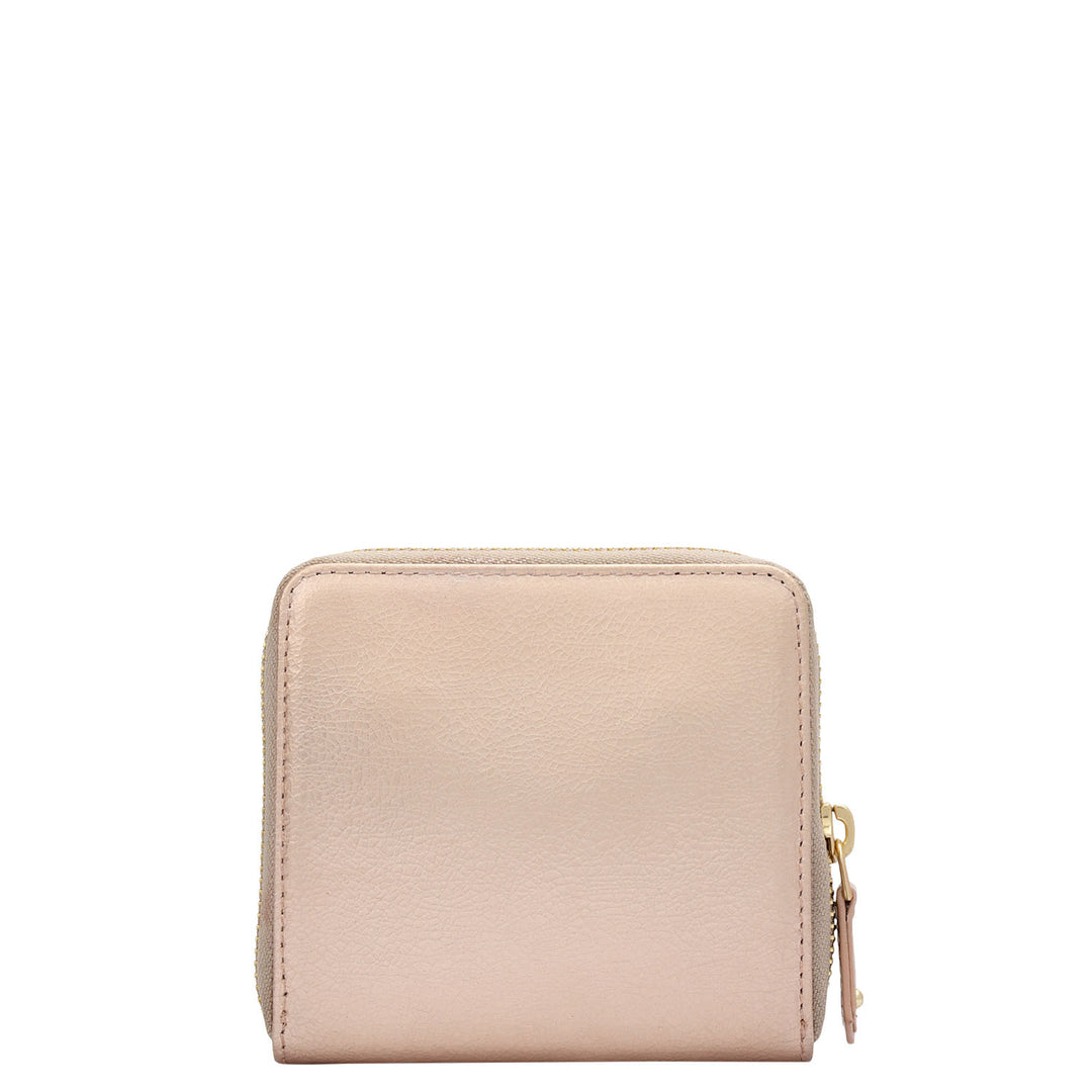Metallic Leather Jewellery Case - Rose Gold