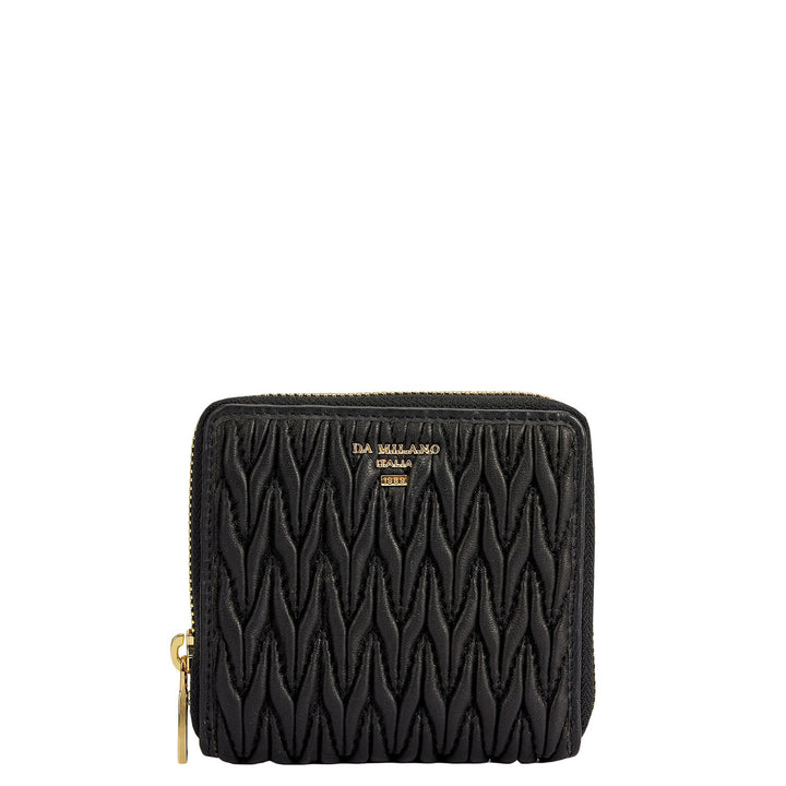 Quilting Leather Jewellery Case - Black