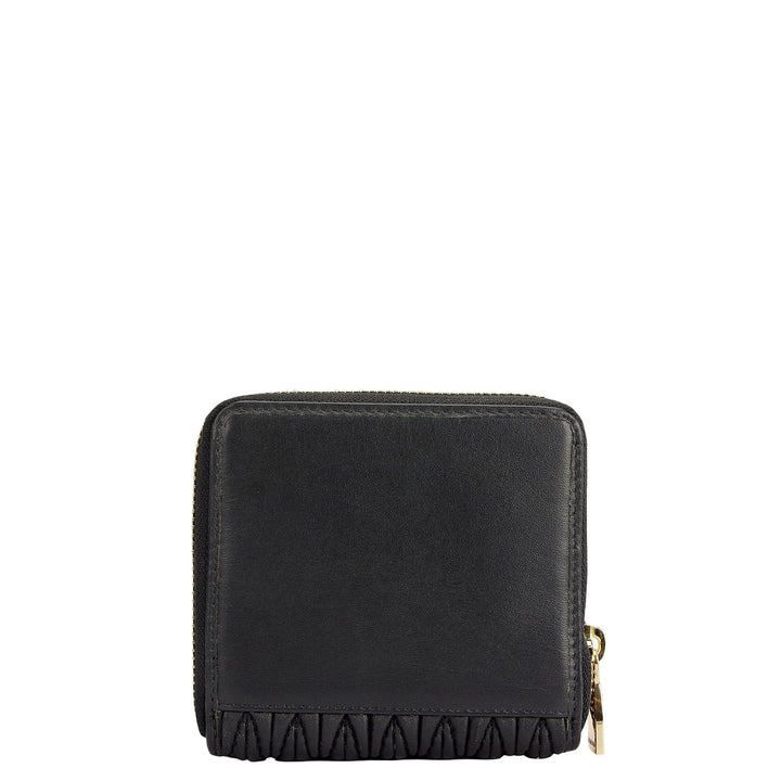 Quilting Leather Jewellery Case - Black