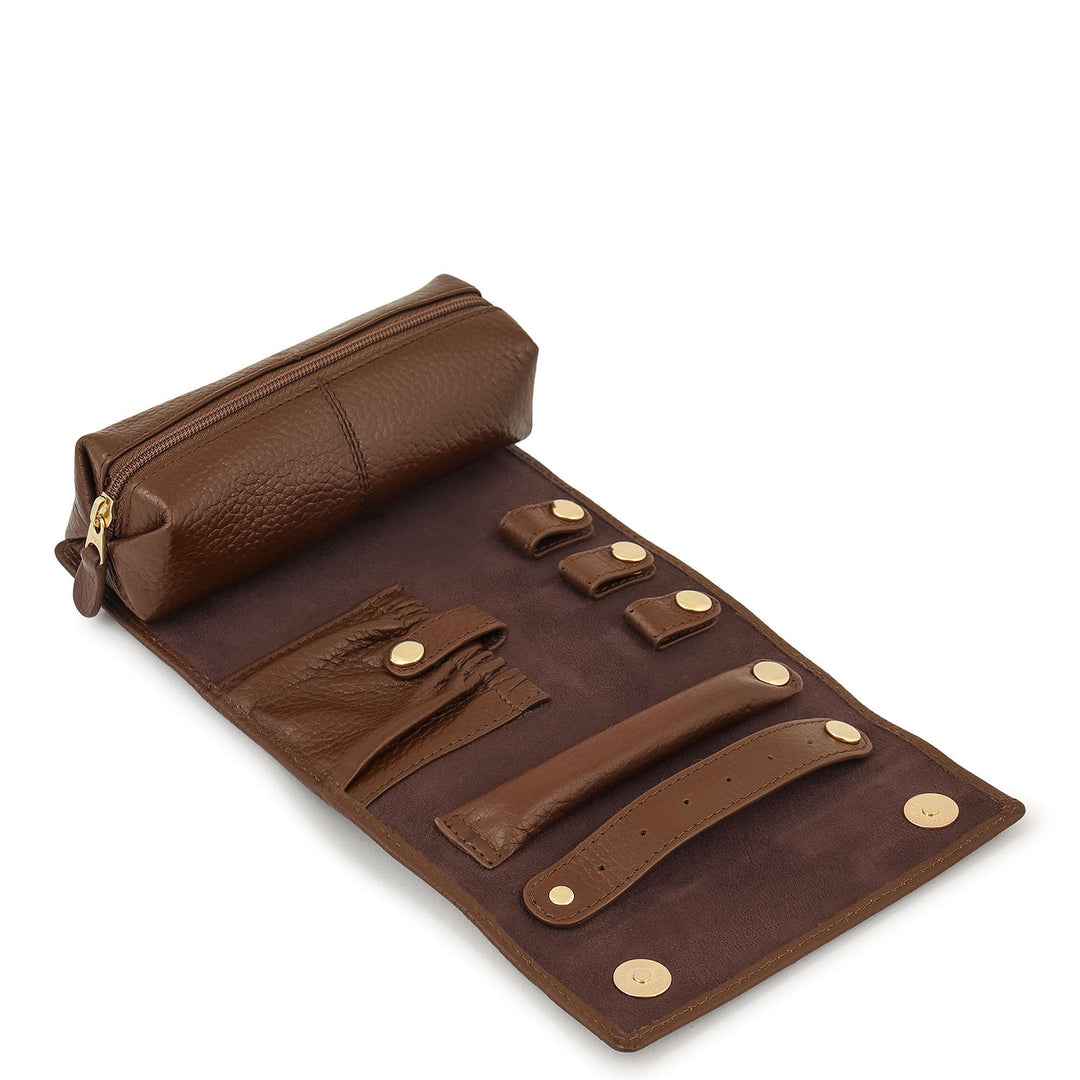 Classic Jewellery Pouch - Mocha