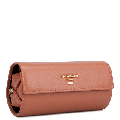Wax Leather Jewellery Case - Terracotta