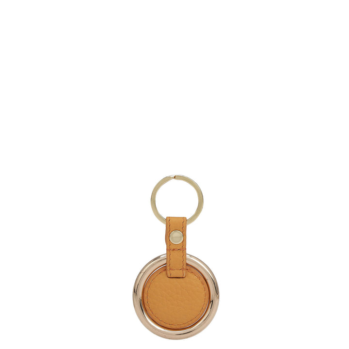 Wax Leather Key Chain - Apricot Crush