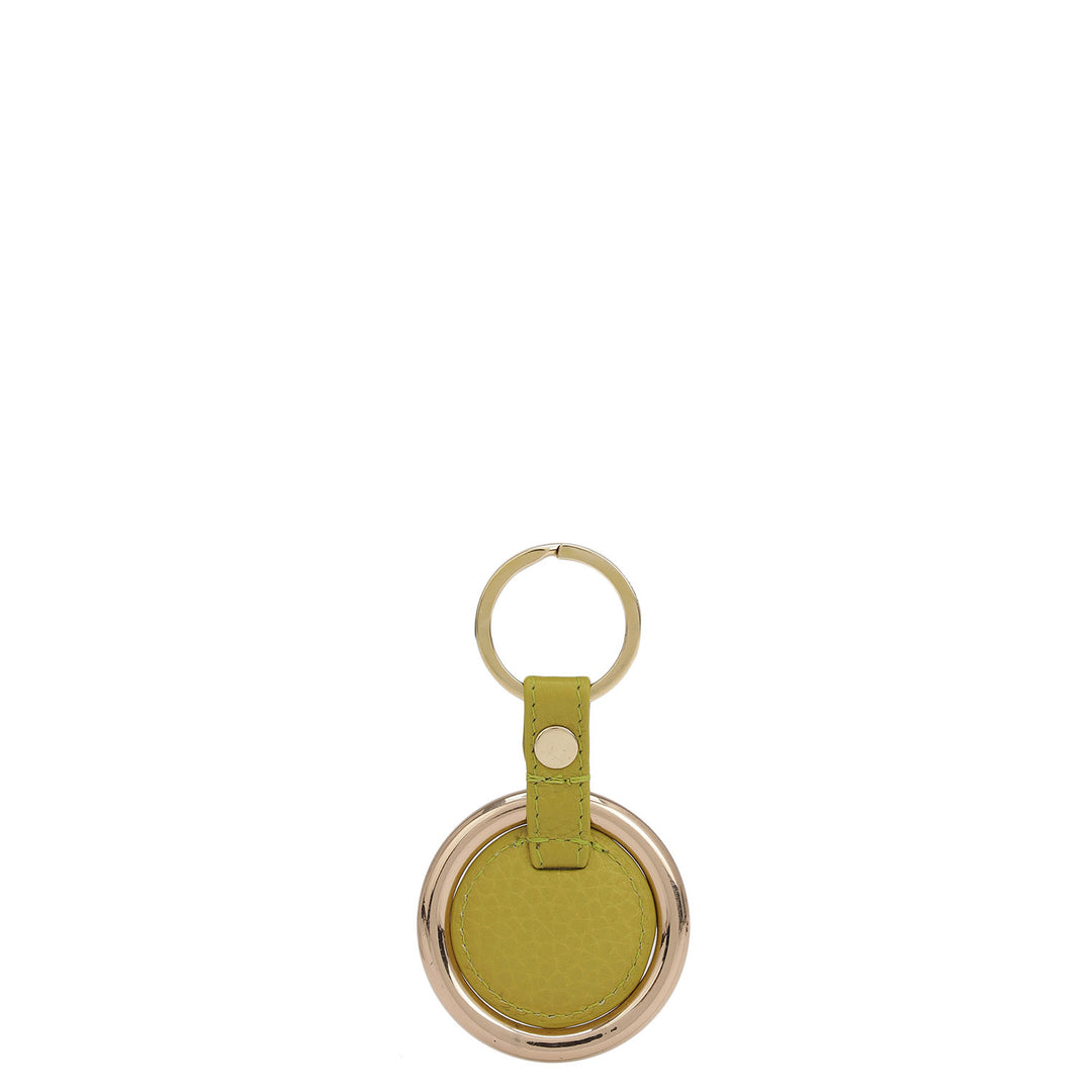 Wax Leather Key Chain - Green Tea