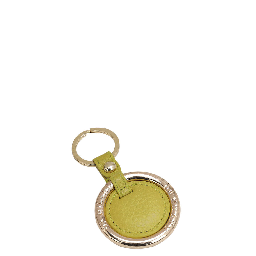 Wax Leather Key Chain - Green Tea