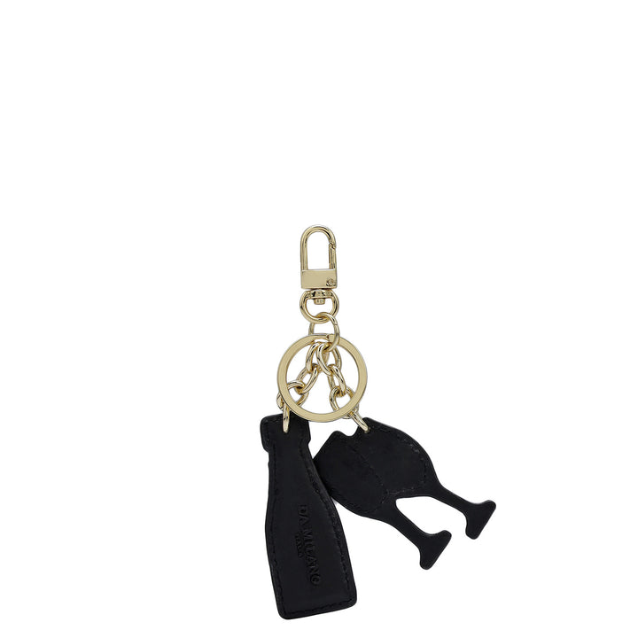 Franzy Leather Key Chain - Chocolate