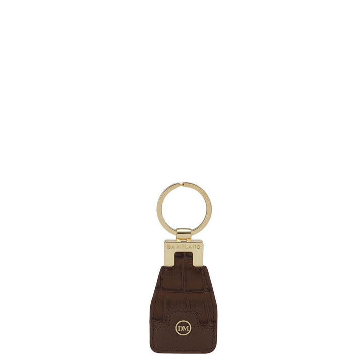 Croco Franzy Leather Key Chain - Date
