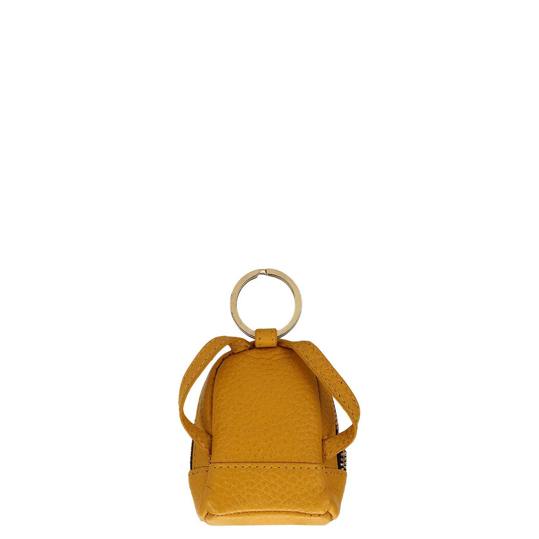 Wax Leather Key Chain - Mimosa