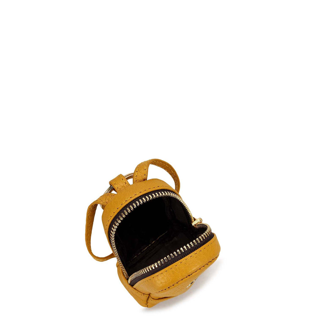 Wax Leather Key Chain - Mimosa