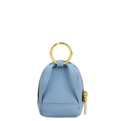 Wax Leather Key Chain - Sky Blue