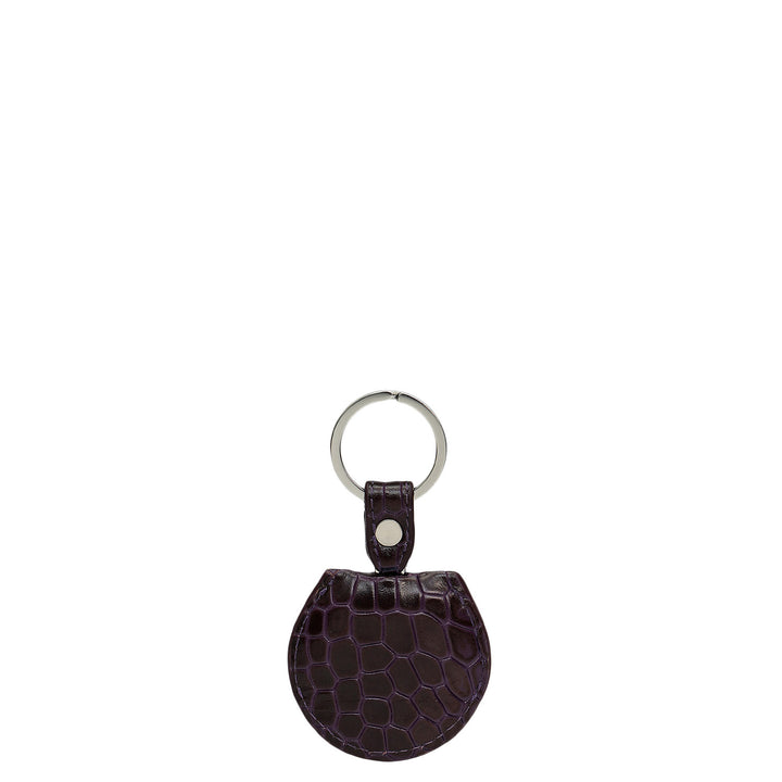 Croco Leather Key Chain - Grapevine