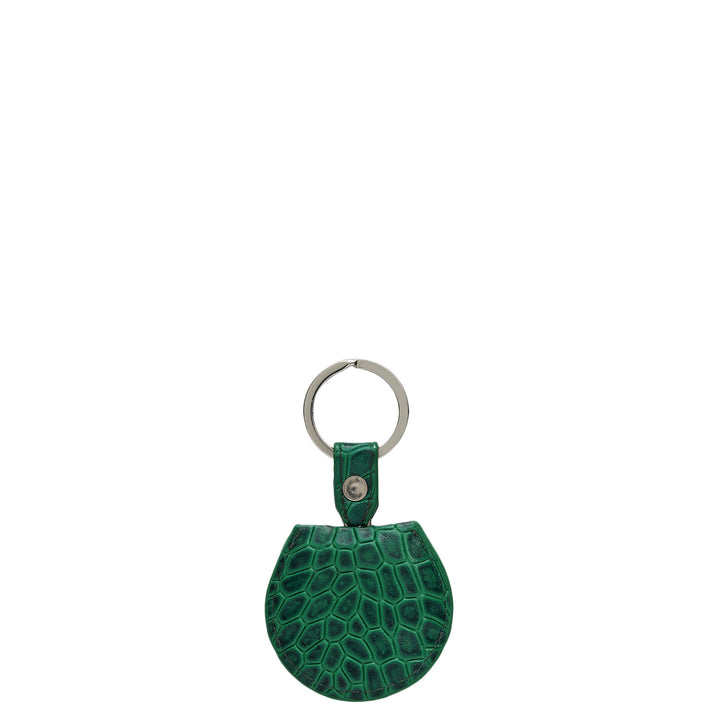 Croco Leather Key Chain - Sea Weed