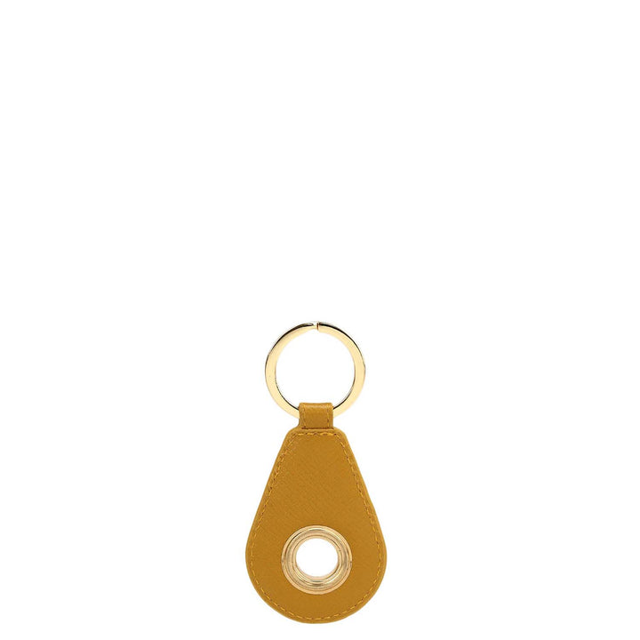 Franzy Leather Key Chain - Mustard