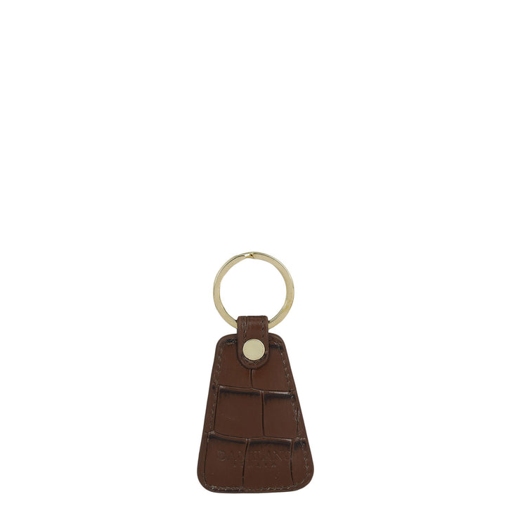 Croco Leather Key Chain - Date