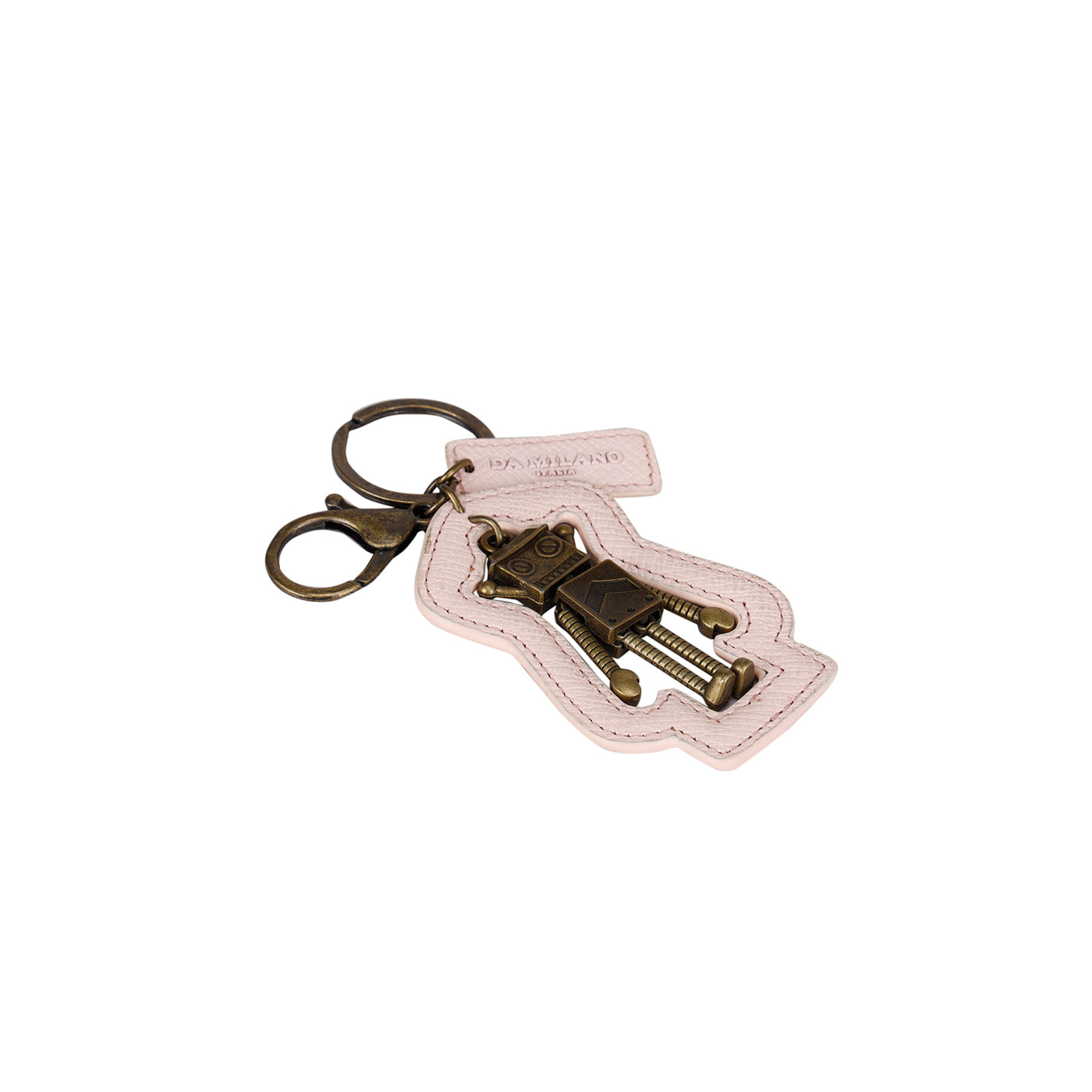Franzy Leather Key Chain - Blush