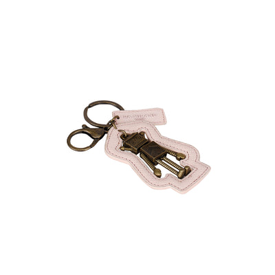 Franzy Leather Key Chain - Blush