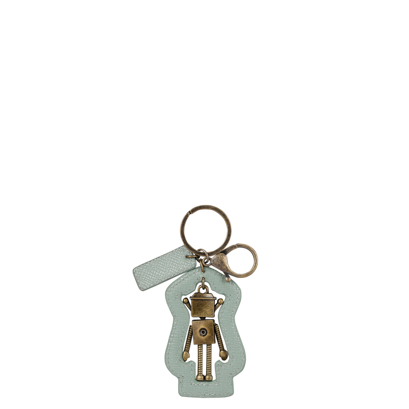 Franzy Leather Key Chain - Jade