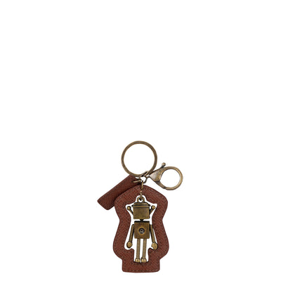 Franzy Leather Key Chain - Root Beer