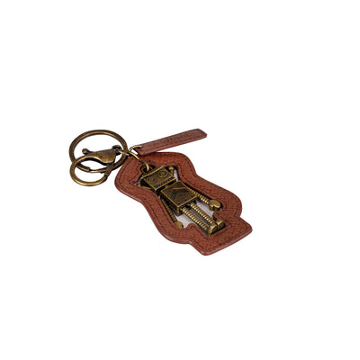 Franzy Leather Key Chain - Root Beer