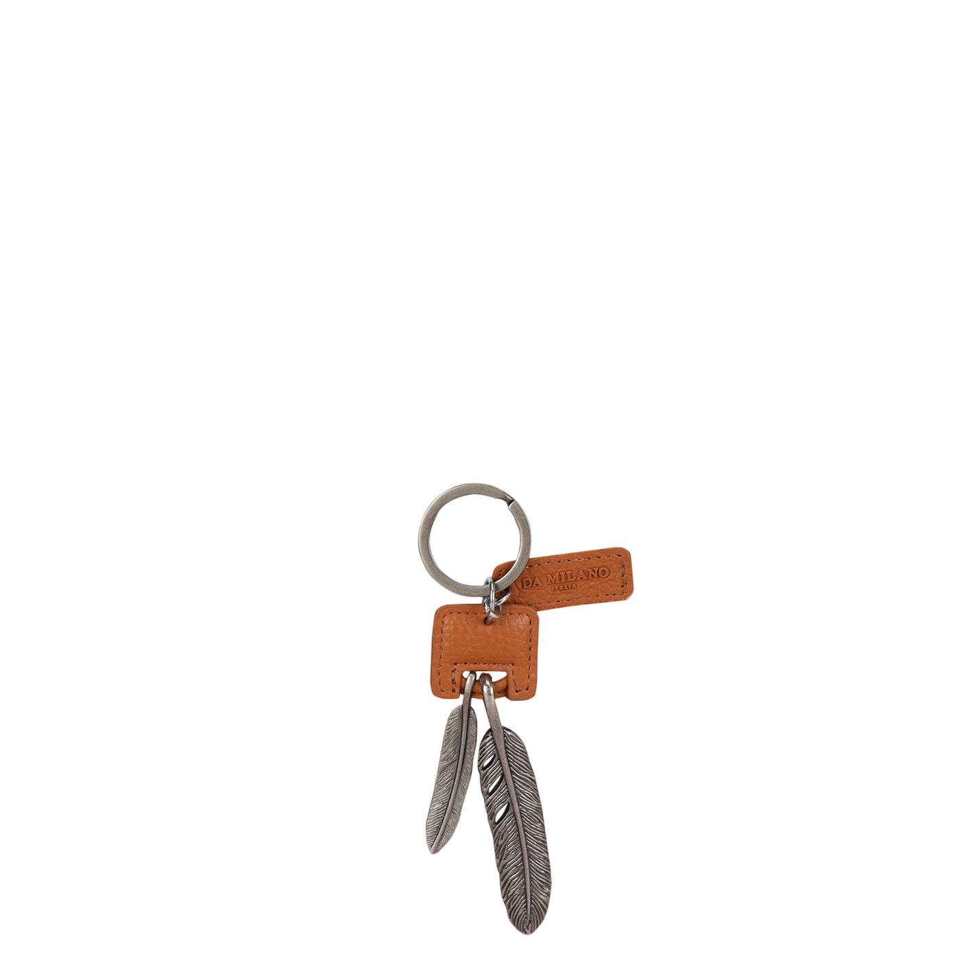 Wax Leather Key Chain - Caramel