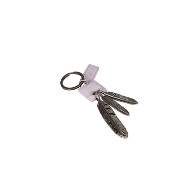 Wax Leather Key Chain - Lilac