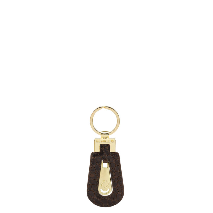 Croco Leather Key Chain - Date