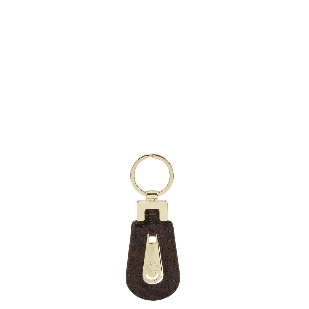 Croco Leather Key Chain - Date