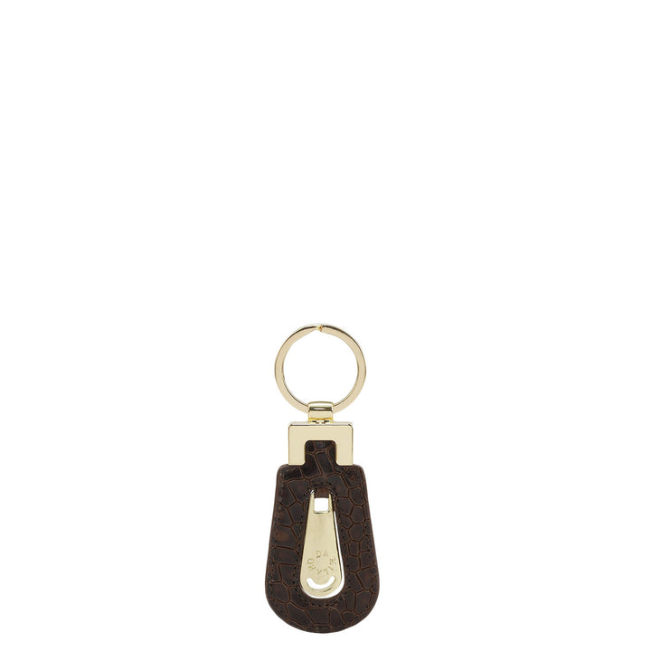 Croco Leather Key Chain - Date
