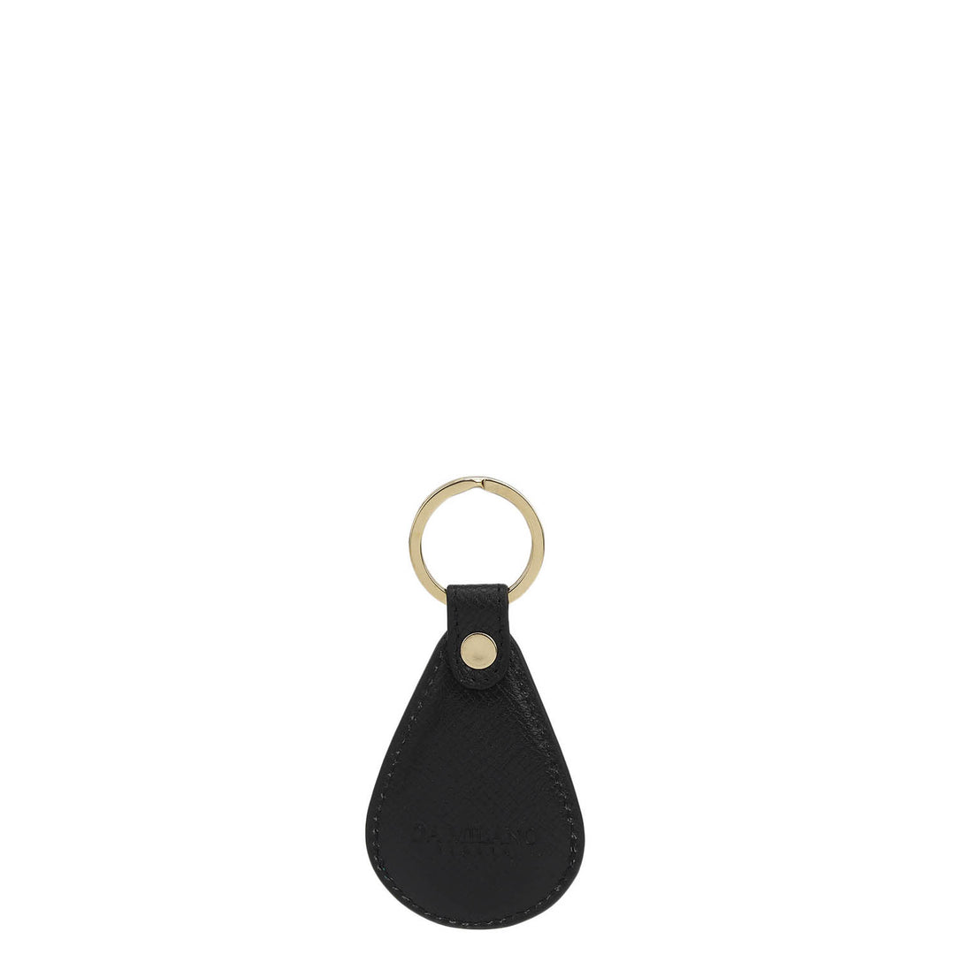 Franzy Leather Key Chain - Black