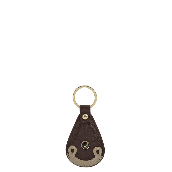 Franzy Leather Key Chain - Chocolate